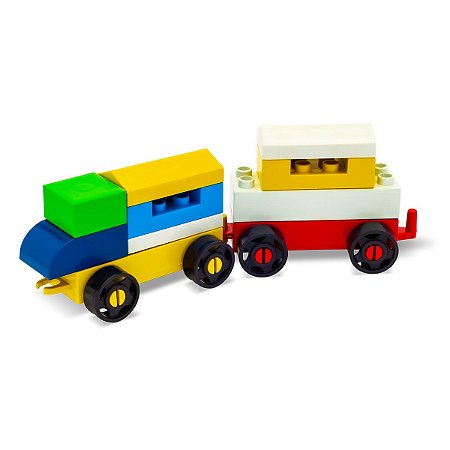 Brinquedo Monta Tudo Blocos de montar encaixar infantil educativo 40 peças - Lolly