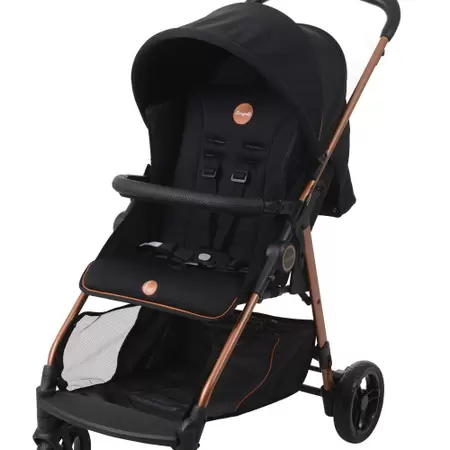 Carrinho De Bebê Lui Preto Cobre (0 À 15 Kg) - Burigotto