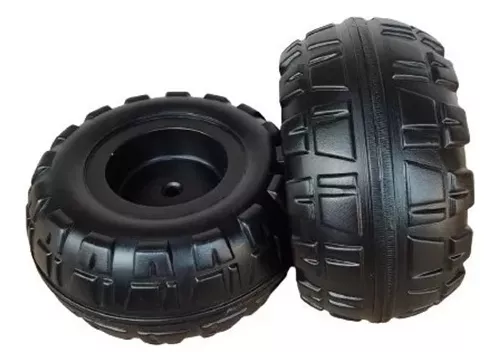 Kit 2 Rodas Traseiras Carro Eletrico Quadriciclo Corral T Rex Original - Peg Perego