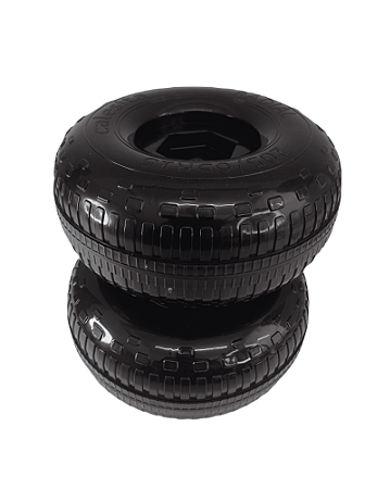 Kit 2 Rodinhas Rodas Traseiras do Triciclo Velocita Calesita Original
