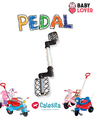 Pedal Completo + Eixo Para Carrinho de Passeio Original Calesita