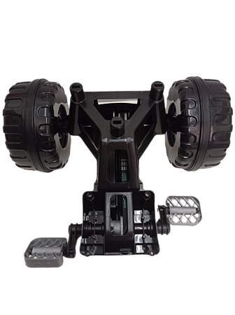 Kit 2 Rodas + Eixo Completo com pedal Carrinho De Passeio Dipi Calesita