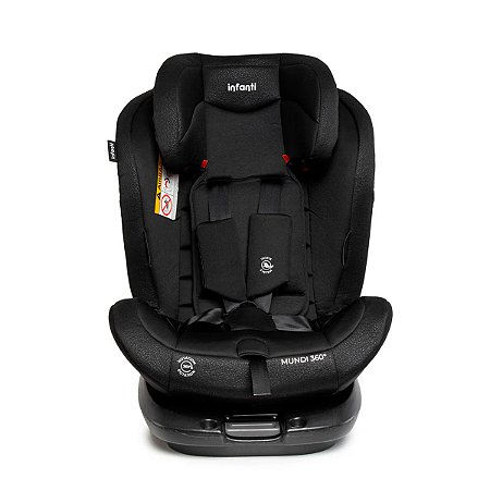 Cadeira Cadeirinha Bebe Infantil Carro Reclinavel Preto mundi 360 Infanti