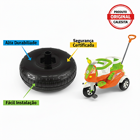 Roda Dianteira da Moto Duo De Passeio Triciclo Calesita Original