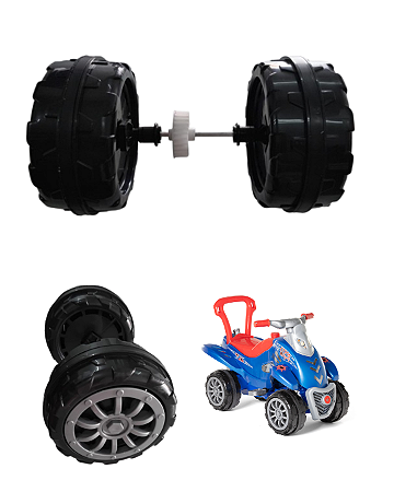 Kit Rodas Traseiras Ou Dianteiras Carrinho Cross Legacy Calesita