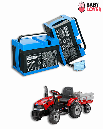 Bateria para Carro/Trator Elétrico Case – Peg Perego
