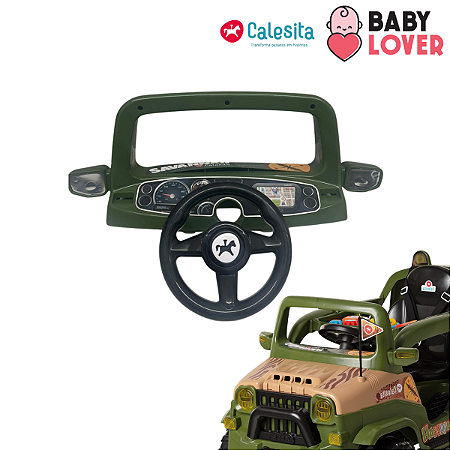 Kit Parabrisa + Volante para Carrinho Diipi- Calesita