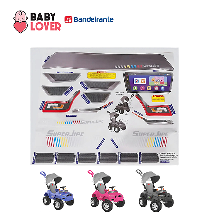 Adesivo Completo Superjipe Reclinavel Bandeirante