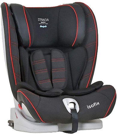 Cadeira para Auto Strada Isofix Black Red Line - Burigotto