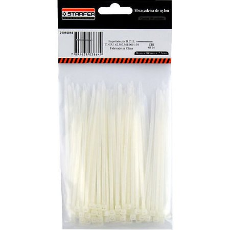 ABRACADEIRA BC STAFER 100X2.5 C/100 (1010018) BARZEL