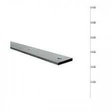 HASTE DE ALUMINIO BARRA CHATA 1MT COM 6 ISOLADORES(002) COFISEG