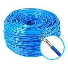 CABO LAN 4 PARES BLINDADO AZUL BIC (A METRO) (10218) MARFLEX