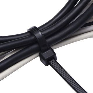 ABRACADEIRA DE NYLON 3,6MM X 300MM PRETO 100 PCS