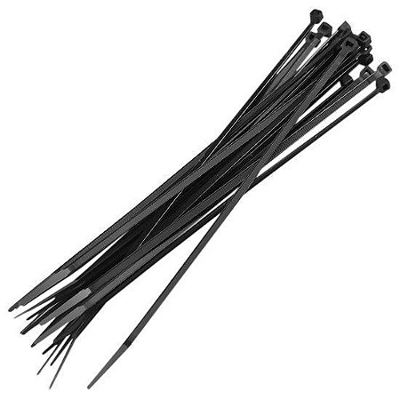 ABRACADEIRA DE NYLON 2,5MM X 100MM PRETO 100 PCS