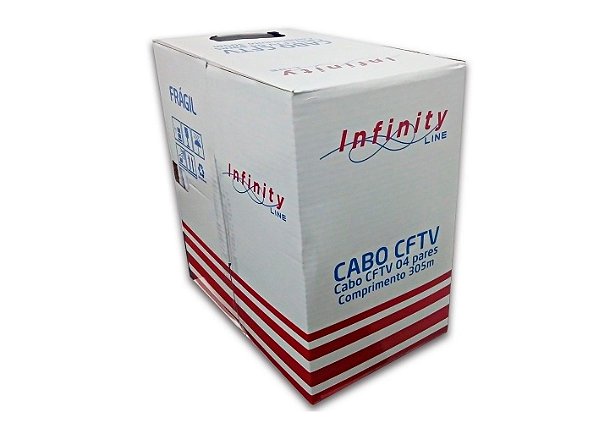 CABO CFTV 4 PARES CAT5 305 MT BR INFINITY