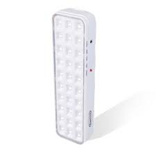 LUMINARIA DE EMERGENCIA 30 LEDS CROMADA 1300MA