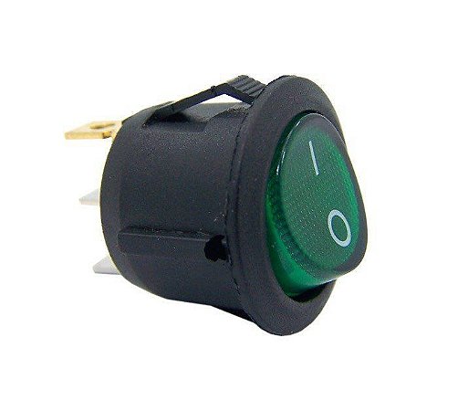 CHAVE GANGORRA REDONDA ON/OFKCDI-106N VERDE