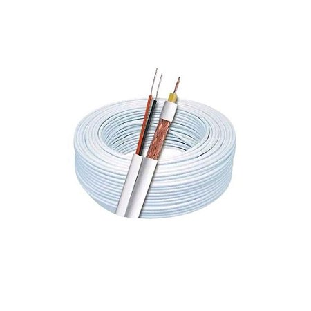 CABO CFTV 2X26 AWG 100M BRANCO