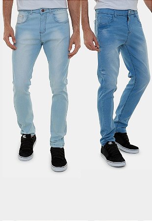 Kit Com 2 Calças Masculinas Jeans Premium Versatti Lion