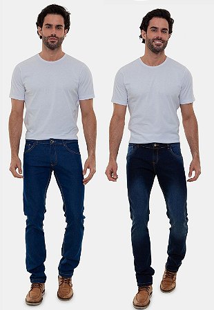 Kit Com 2 Calças Masculinas Jeans Premium Versatti Cunha
