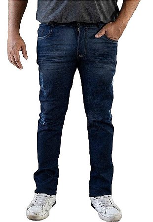 Calça Jeans Tamanho Especial Masculina Azul Versatti Dinamarca