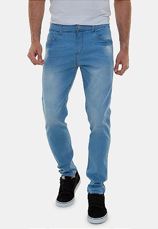 Calça Jeans Masculina Versatti Reta Slim Lavagem Azul Claro Moscou - Compre calça  jeans com ótimo preço aqui / Versatti jeans