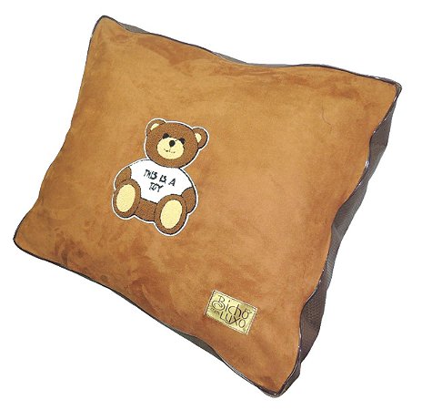 Almofada para Cachorros  - Teddy G Em Suede e Couro Vegetal