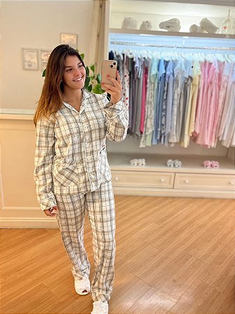 Pijama Flanela Xadrez