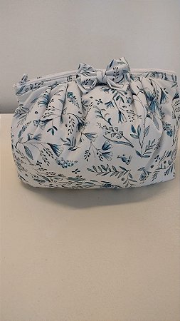 Necessaire Laço Gorda Floral Coelho -Grande