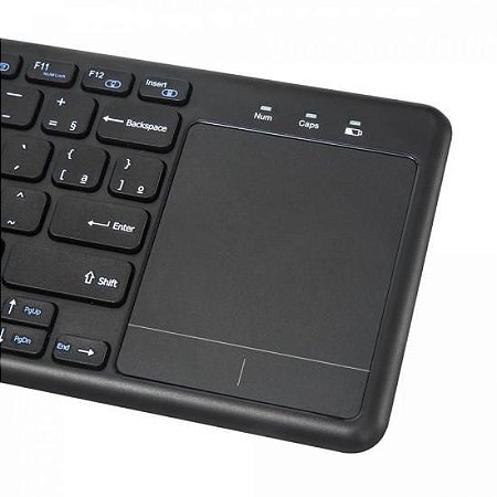 Teclado com Mouse Touch sem Fio KW-T100 Preto C3TECH - LGX INFORMATICA