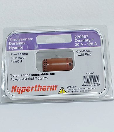 DISTRIBUIDOR DE GAS HYAMP 125 HYPERTHERM (220997)