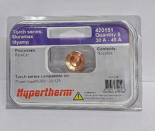 Bico Hyamp 125 Finecut 45A Hypertherm (420151)