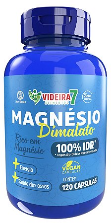 MAGNESIO DIMALATO 100% IDR 120 VCAPS - VIDEIRA 7