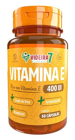 VITAMINA E 400 UI 60 CAPS - VIDEIRA 7