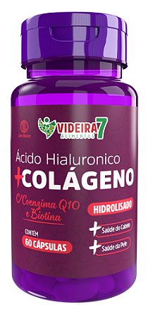 Acido Hialuronico + Colageno + CoQ10 + Biotina 60 caps - Videira 7