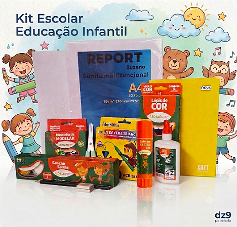 Kit Material Escolar - Ensino Infantil