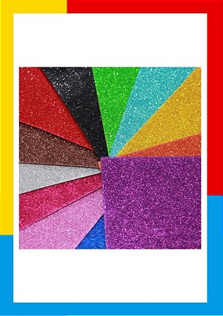 FOLHA DE E.V.A COM GLITTER 60X40