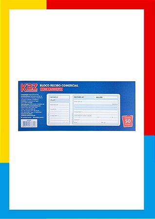 RECIBO COMERCIAL COM CANHOTO