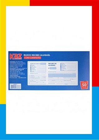 BLOCO DE RECIBO DE ALUGUEL
