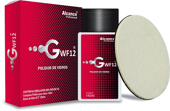 ALCANCE GWF 12KIT POLIDOR DE VIDRO COMP.POLIDOR 140ML + 1 BOINA DE FEL