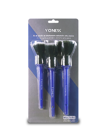 PINCEIS DETALHAMENTO ULTRA MACIO KIT C/ 3 VONIXX