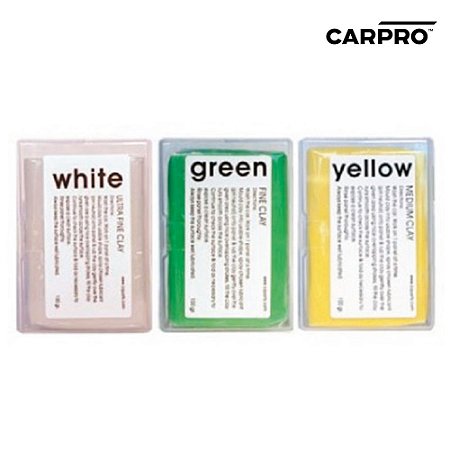 CARPRO KIT 3 CLAYS BAR PARA DESCONTAMINACAO 3X100G