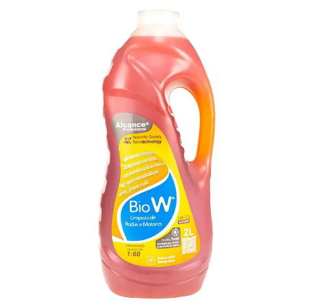 ALCANCE BIO W LIMPEZA DE RODAS E MOTORES 2L DILUIÇÃO ATE 1:60