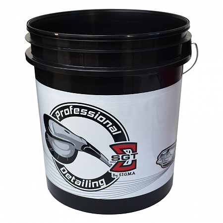 SIGMA BALDE DETAILER PRETO E BRANCO 18L