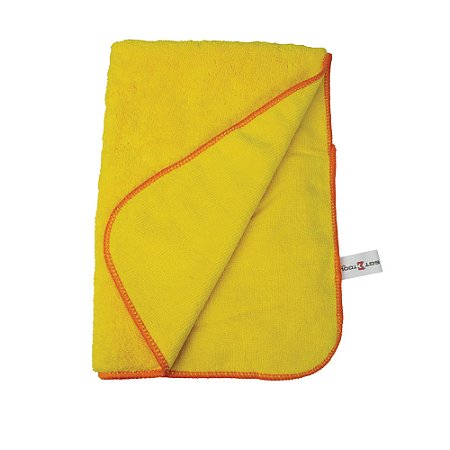 SIGMA TOALHA EM MICROFIBRA COM BORDA 40X60 AMARELA 350GSM