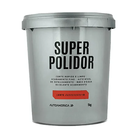 AUTOAMERICA MASSA DE POLIR BASE DAGUA SUPER POLIDOR 1KG