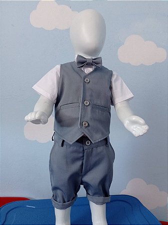 Body,Colete Bermuda e Gravata