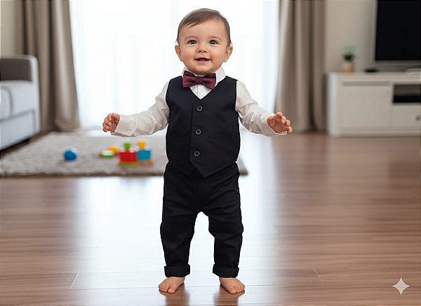 Conjunto em Sarja com elastano