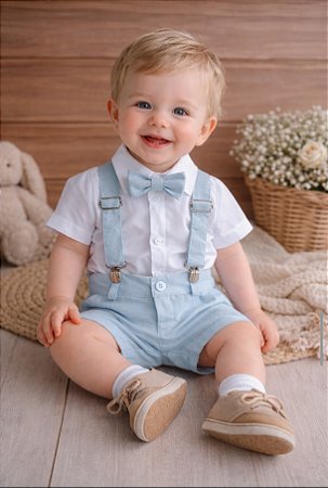 🌟 Conjunto Social Infantil Menino com Suspensório - Sob Medida 🌟