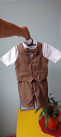 Conjunto Social com bermuda,Mescla